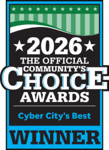 Two-Time Winner of the Cyber City's Community Choice Award for Best Computer/Tablet/Cell Phone Repair